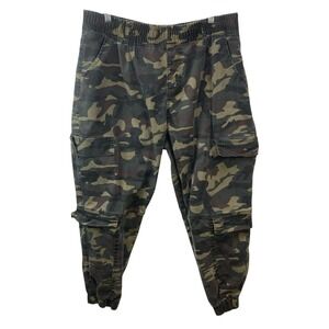 VIP Camouflage Cargo Jogger Pants 17/18 Elastic Waist Drawstring Utility‎ Pants